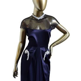 Mario Schwab Crystal Embellished Black Gown — image 2