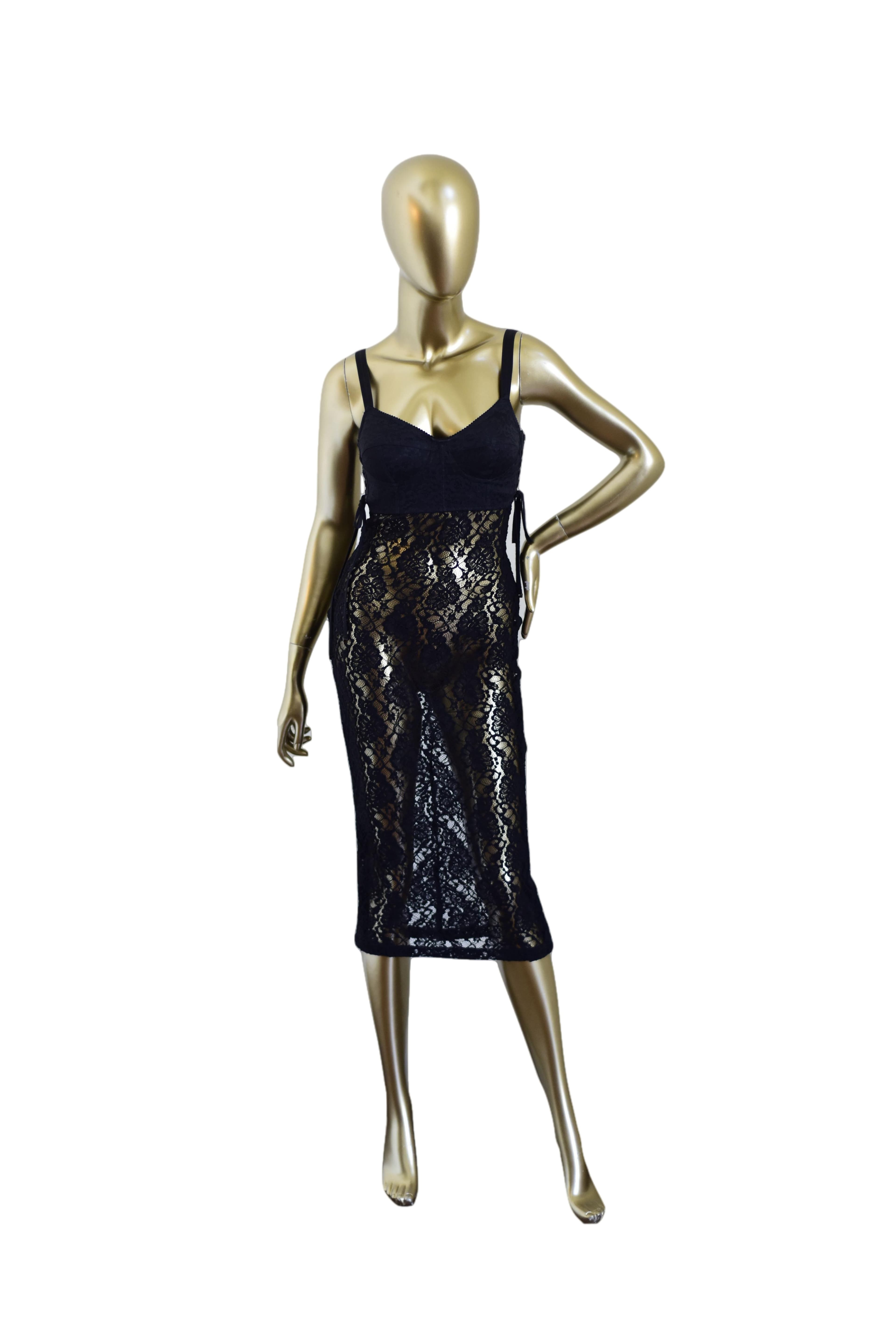 Dolce & Gabbana Lace Bustier Dress