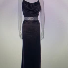 Dolce & Gabbana Black Silk Gown With Rhinestone — image 1