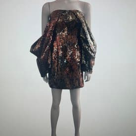 Halpern Sequin Mini With Ballon Sleeve — image 1
