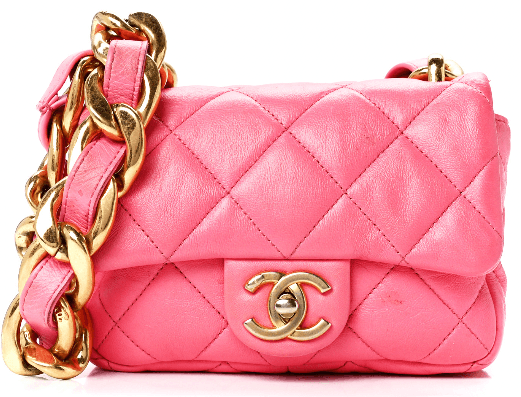 Chanel Quilted Pink Flap Bag