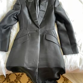 Alexander Mcqueen Tuxedo Jacket Dress With Sheer Details — image 1