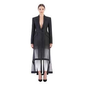 Alexander Mcqueen Tuxedo Jacket Dress With Sheer Details — image 2