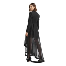 Alexander Mcqueen Tuxedo Jacket Dress With Sheer Details — image 4