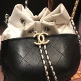 Chanel Gabrielle White And Black Bucket Bag — image 1