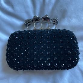 Alexander Mcqueen Black Studded Clutch — image 1