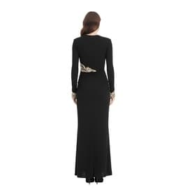 Alexander Mcqueen Black Gown With Embellished Details — image 5
