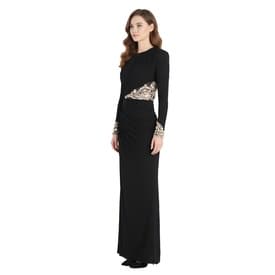 Alexander Mcqueen Black Gown With Embellished Details — image 7