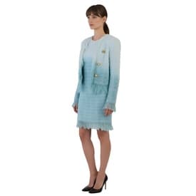 Balmain Blue Gradient Tweed Jacket And Dress — image 6