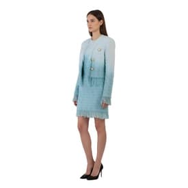 Balmain Blue Gradient Tweed Jacket And Dress — image 7