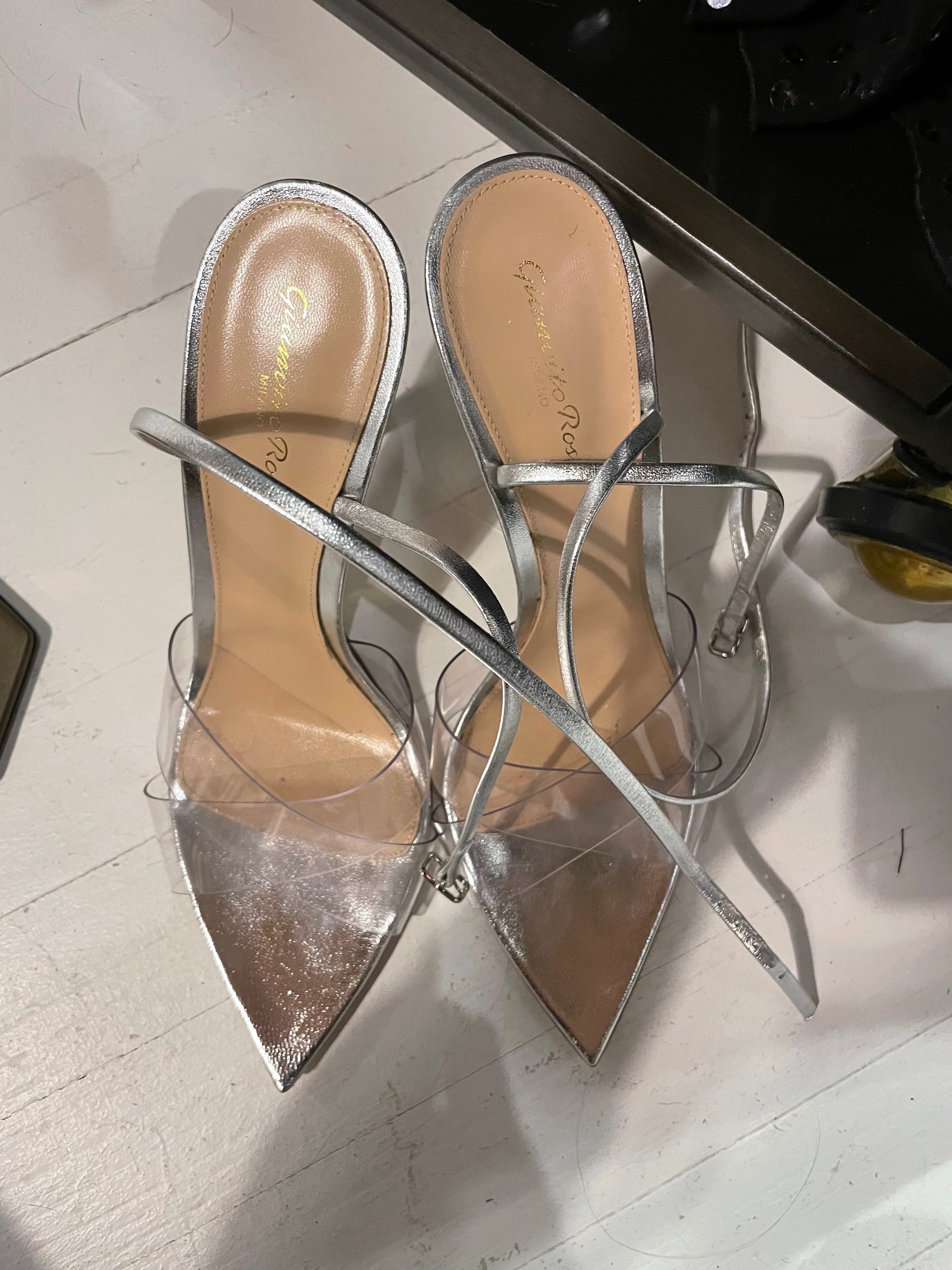 Gianvito Rossi Silver Shoes