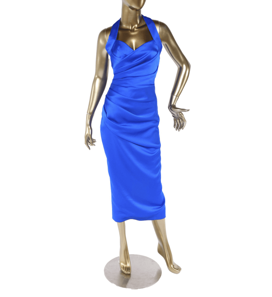 Rasario Halterneck Midi Length Dress