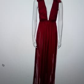 Raquel Diniz Plunge Neckline Long Dress — image 1