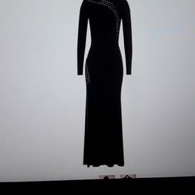 Emilio Pucci Long Sleeve Gown With Lace-up Detail — image 1