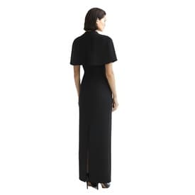 Brandon Maxwell Bustier Cutout Cape-detail Gown — image 4