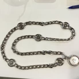 Chanel Vintage Silver Coin Belt — image 1
