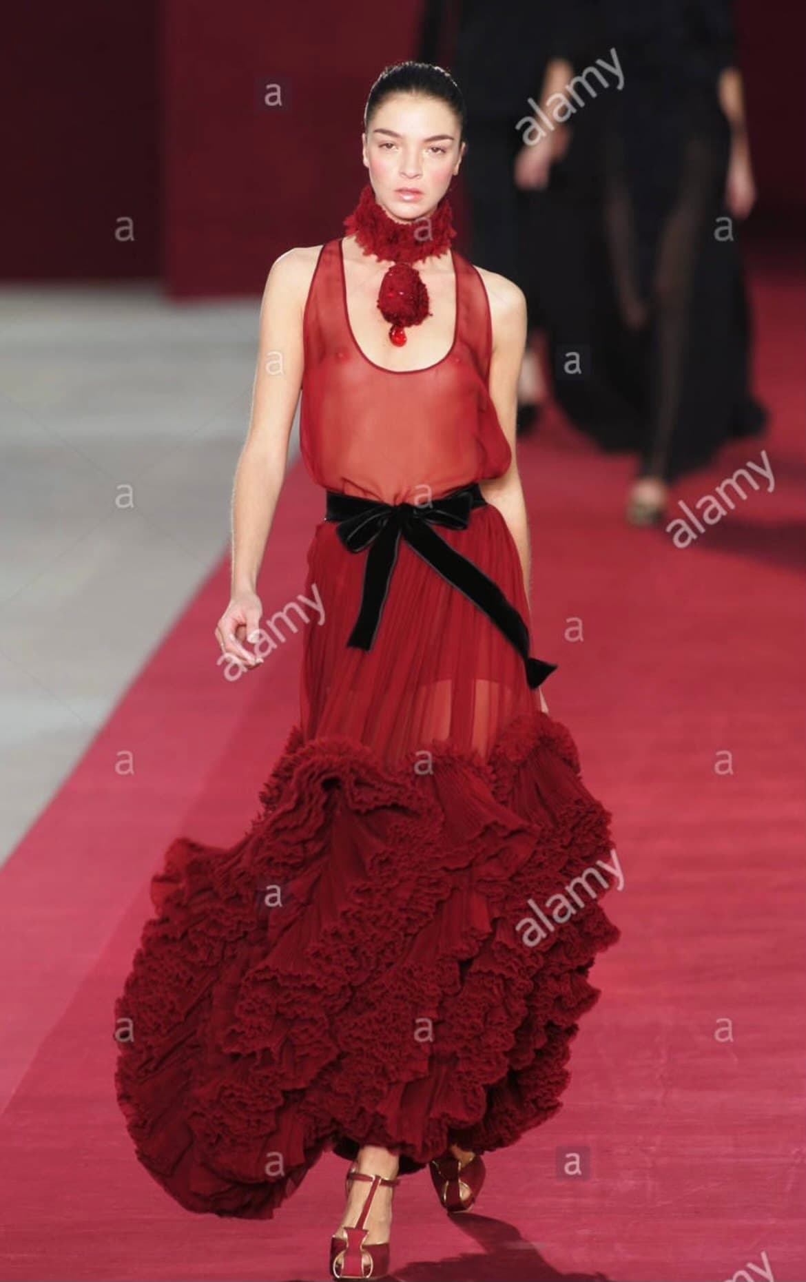 Ysl Saint Laurent Vintage Ruffle Separate Set 2 Spring 2006