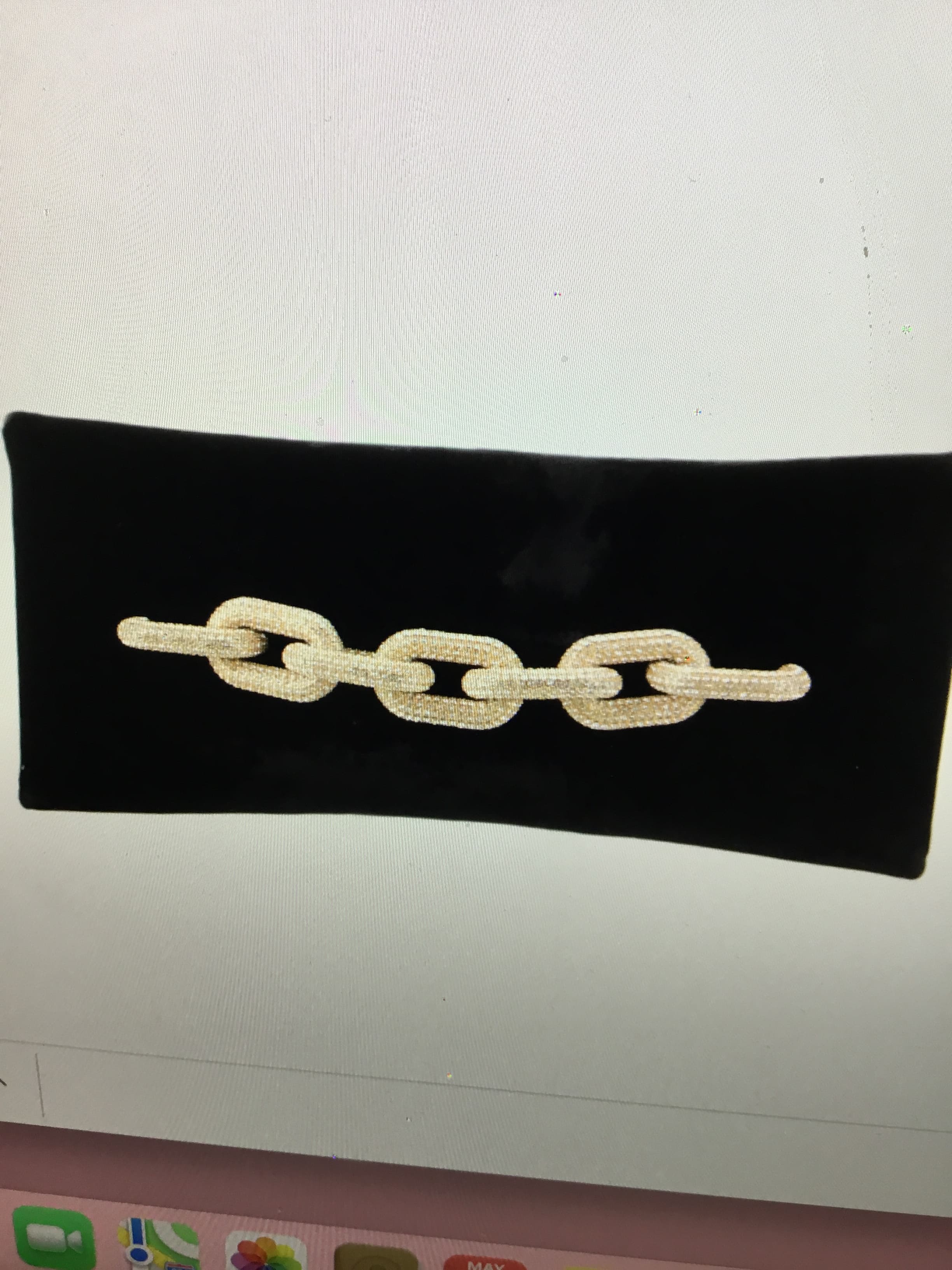 Tom Ford Velvet Pave Chain Clutch