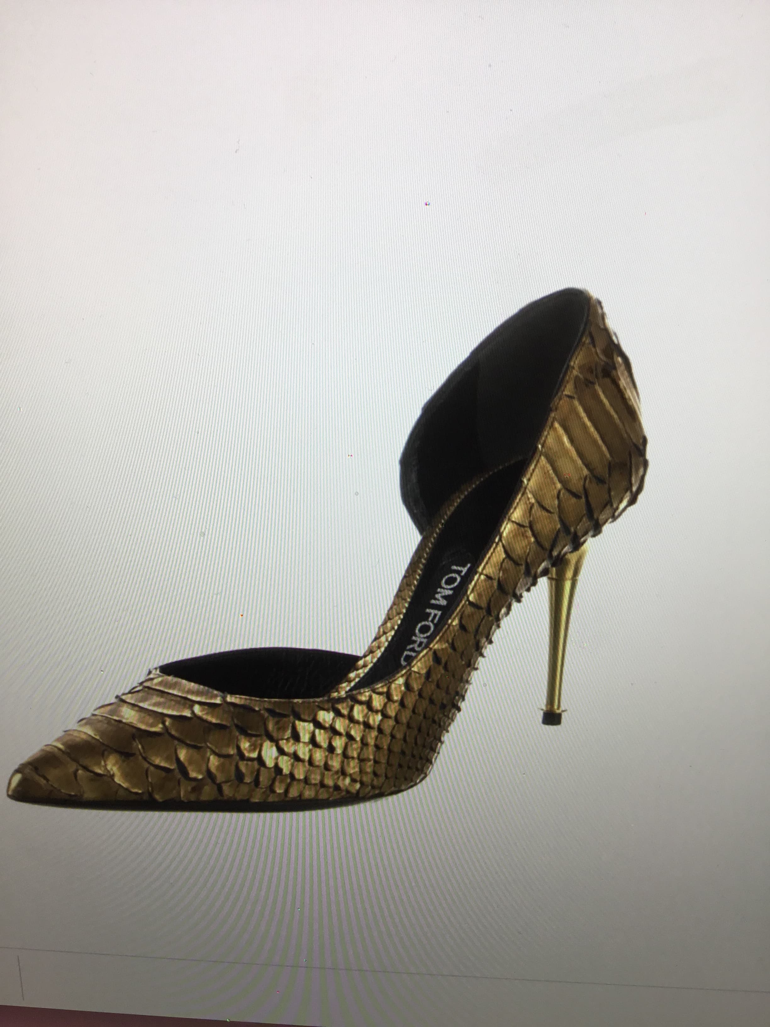 Tom Ford Snakeskin Animal Print Pumps 40