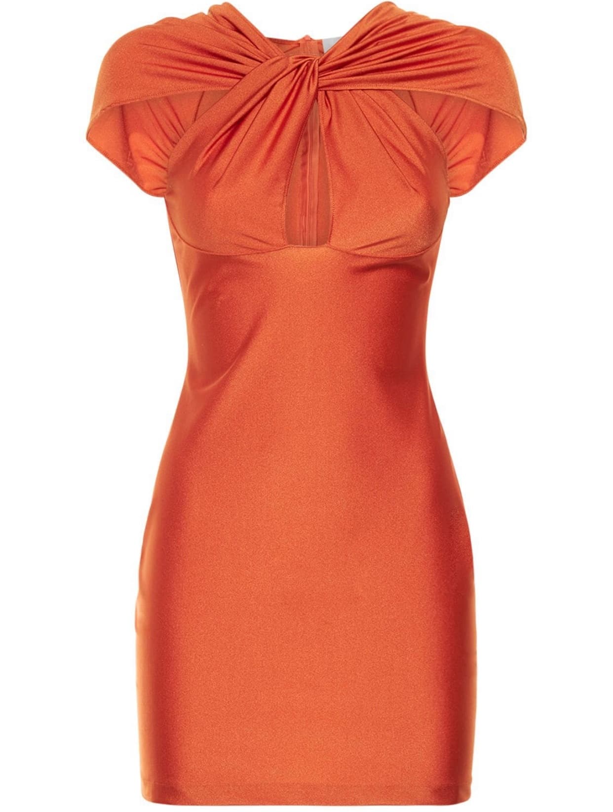 Coperni Cutout Orange Dress