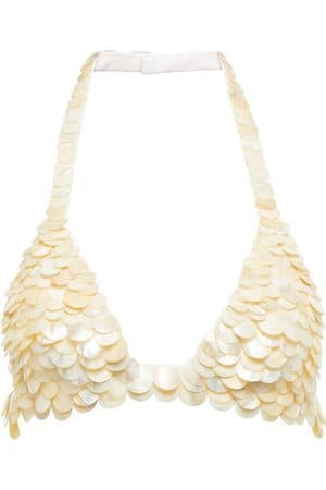 Coperni Shell-embellished Halterneck Bralette