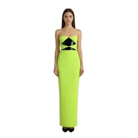 Alex Perry Neon Yellow Cut Out Gown — image 3
