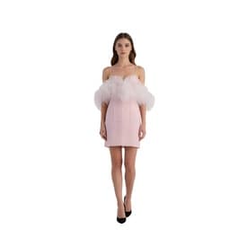Magda Butrym Pink Feather Dress — image 2