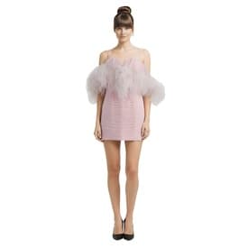 Magda Butrym Pink Feather Dress — image 3