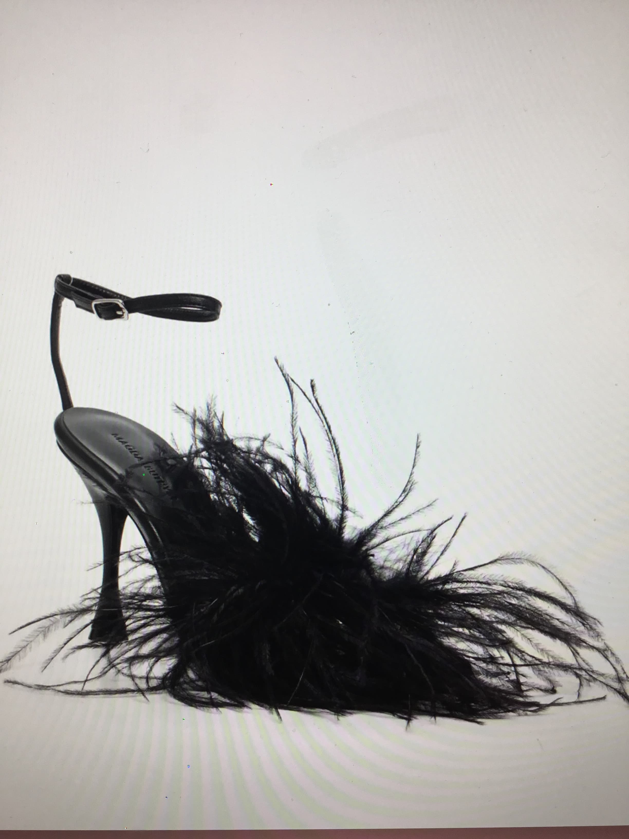 Magda Butrym Feather-trimmed Leather Sandals