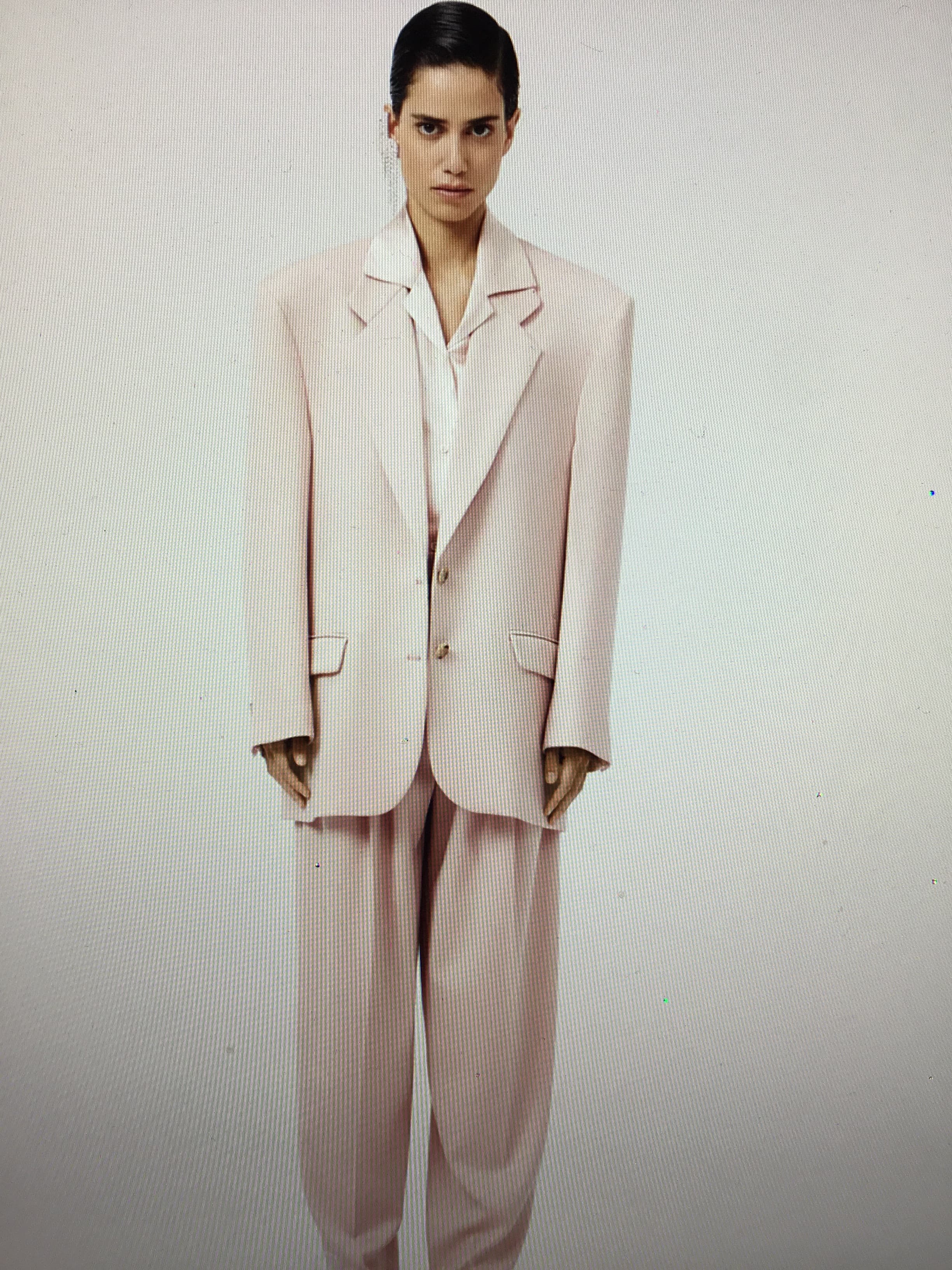 Magda Butrym Classic Oversized Blazer In Light Pink