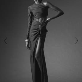 Saint Laurent Black One Shoulder Jersey Dress 6 — image 1