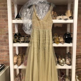 Oscar De La Renta Vintage Tulle Pearl Dress — image 1