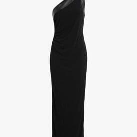 Gucci Leather-trimmed One Shoulder Dress — image 3