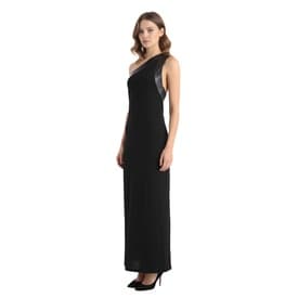 Gucci Leather-trimmed One Shoulder Dress — image 9