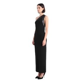 Gucci Leather-trimmed One Shoulder Dress — image 10
