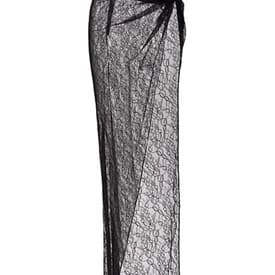 Laquan Smith Large Lace Jumpsuit With Wrap Maxi Skirt — image 1