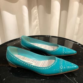 Manolo Blahnik Teal Pumps — image 1