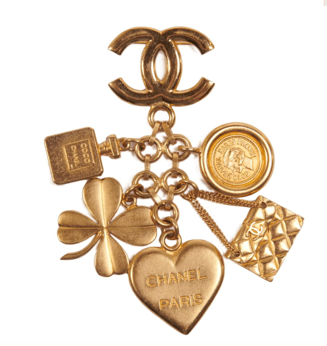 Vintage Chanel Multi Charm Brooch
