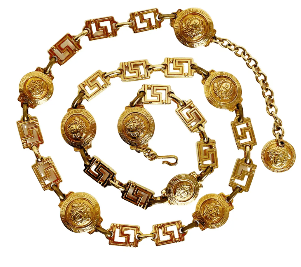 Gianni Versace Medusa Gold Chain Belt