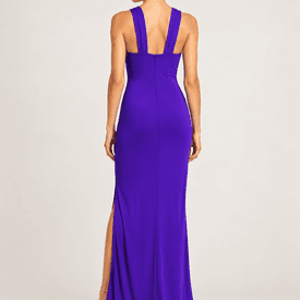 Roberto Cavalli Purple Cut Out Gown — image 2