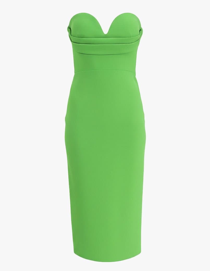 Alex Perry Strapless Midi Length Dress
