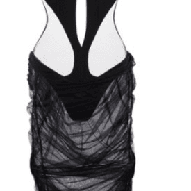 Mugler Corset Cut Out Midi Dress — image 1
