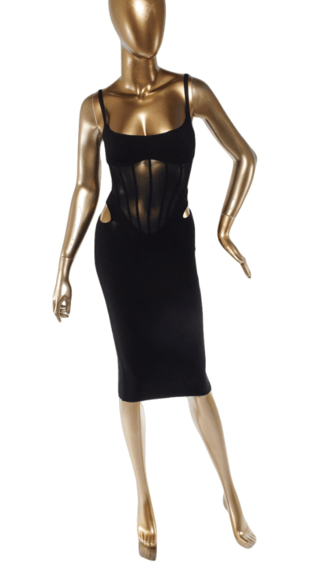 Mugler Cut-out Detail Sleeveless Dress