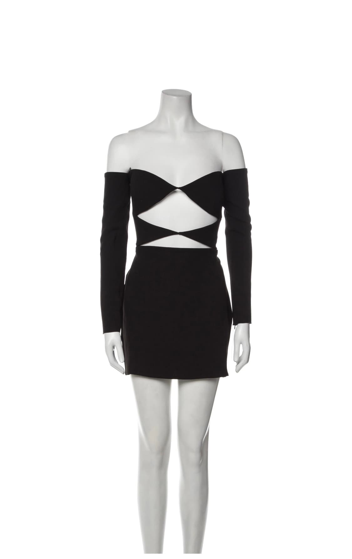 Alex Perry Cut Out Long Sleeve Mini Dress