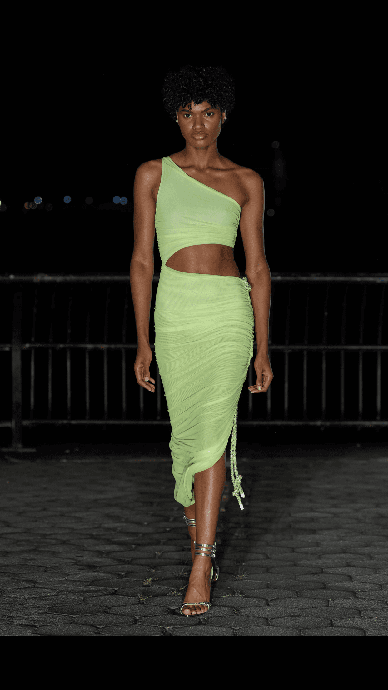 Prabal Gurung Neon Green Dress