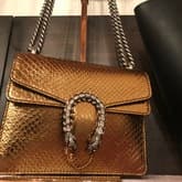 Gucci Gold Snakeskin Dionysus Bag — image 1