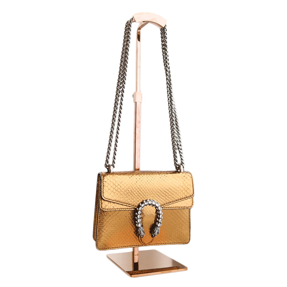 Gucci Gold Snakeskin Dionysus Bag