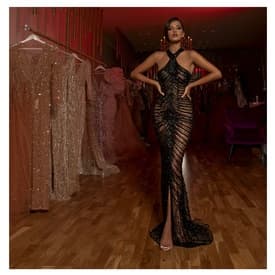 Albina Dyla Beaded Gown — image 1