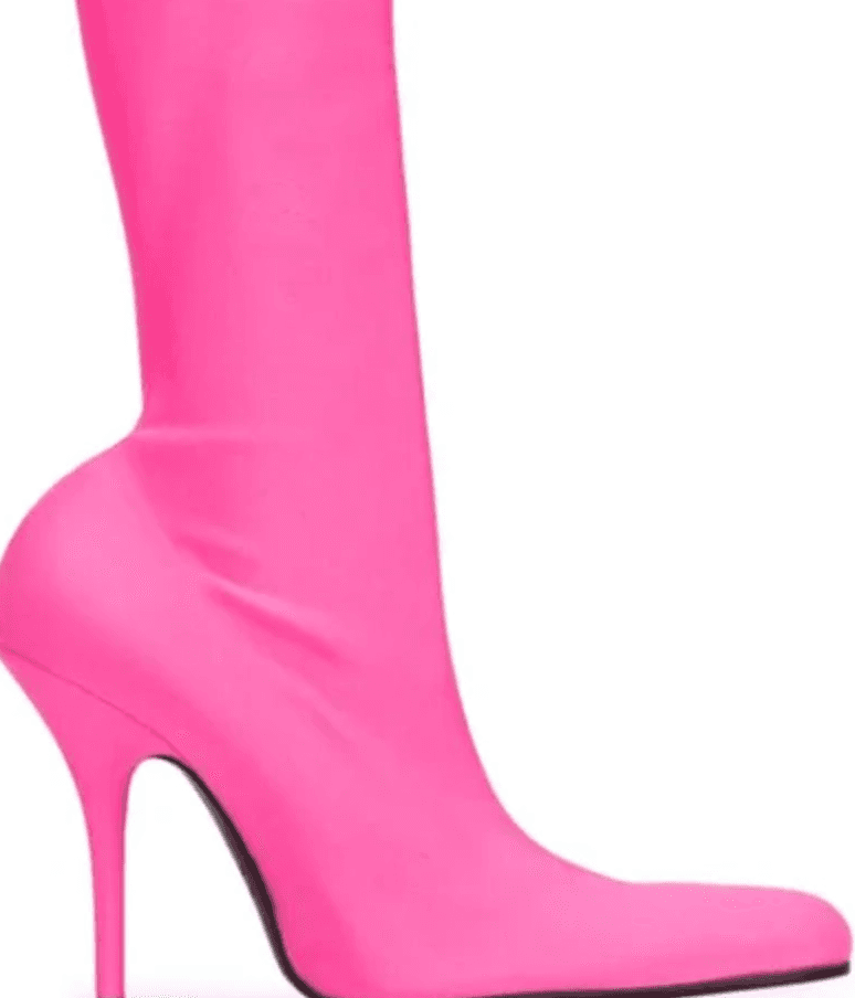 Balenciaga Pink Spandex Sock Boots