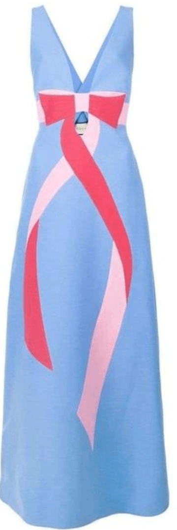 Gucci Bow Dress Blue
